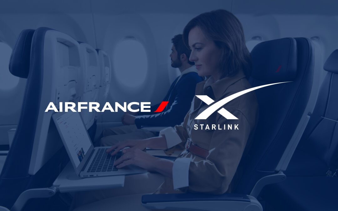 Internet par satellite : Air France préfère Starlink à Eutelsat, une décision controversée