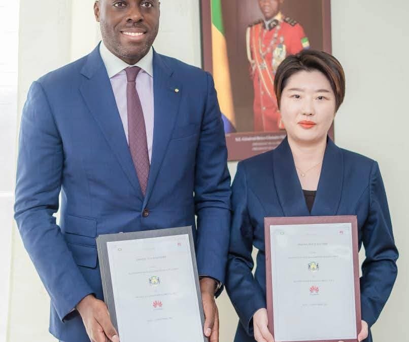 Gabon: Accord entre le gouvernement et Huawei Technologies sur la transformation numérique nationale