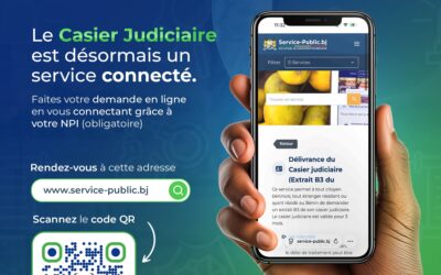 Bénin : Le casier judiciaire devient un service 100% disponible en ligne sur la plateforme des services publics