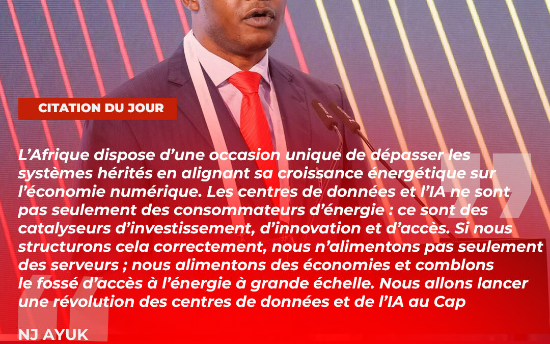 AEW 2026 : l’Afrique veut faire de l’IA et des centres de données un moteur de sa transformation énergétique