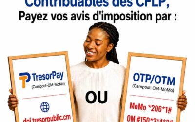 Cameroun : la DGI simplifie le paiement des avis d’imposition via MTN MoMo, Orange Money, OTP et Tresor Pay