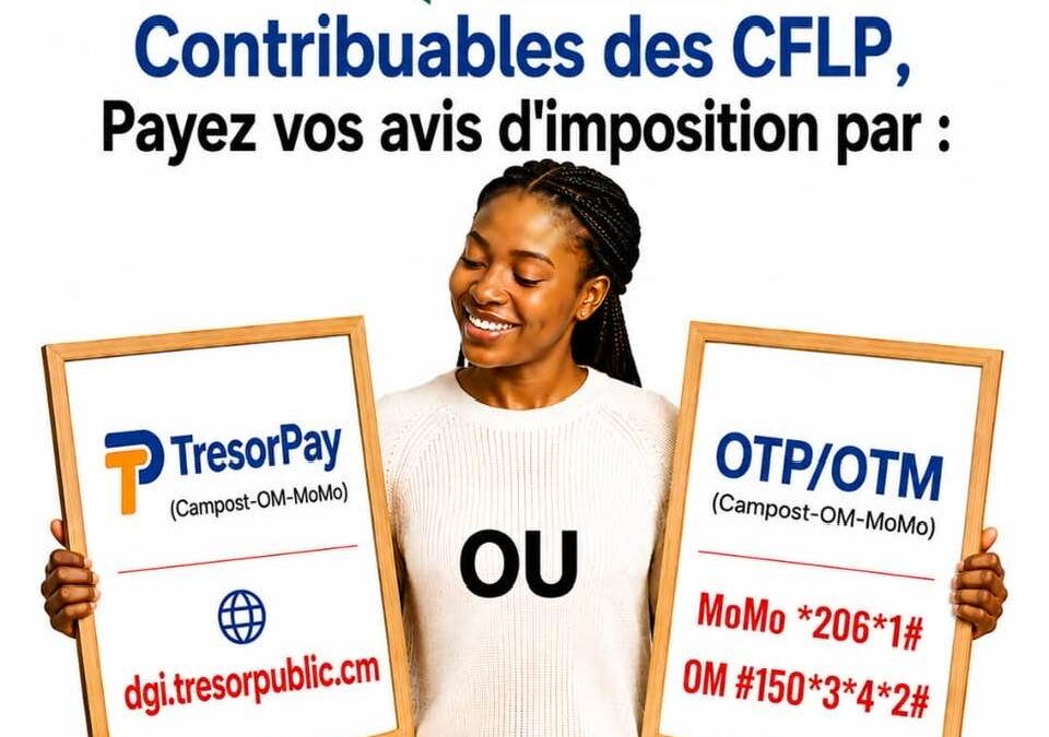 Cameroun : la DGI simplifie le paiement des avis d’imposition via MTN MoMo, Orange Money, OTP et Tresor Pay